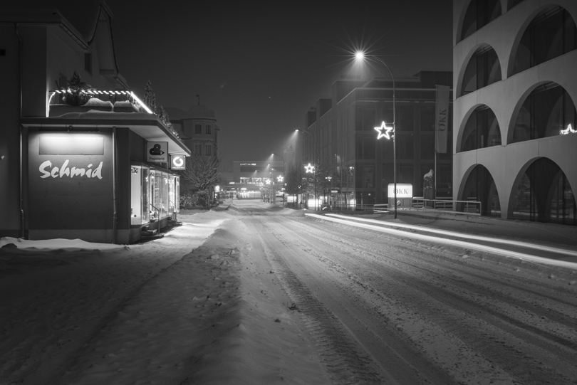 2019 01 06 GL Winterbilder Weihnachtsbeleuchtung Bahnhofstrasse Landquart